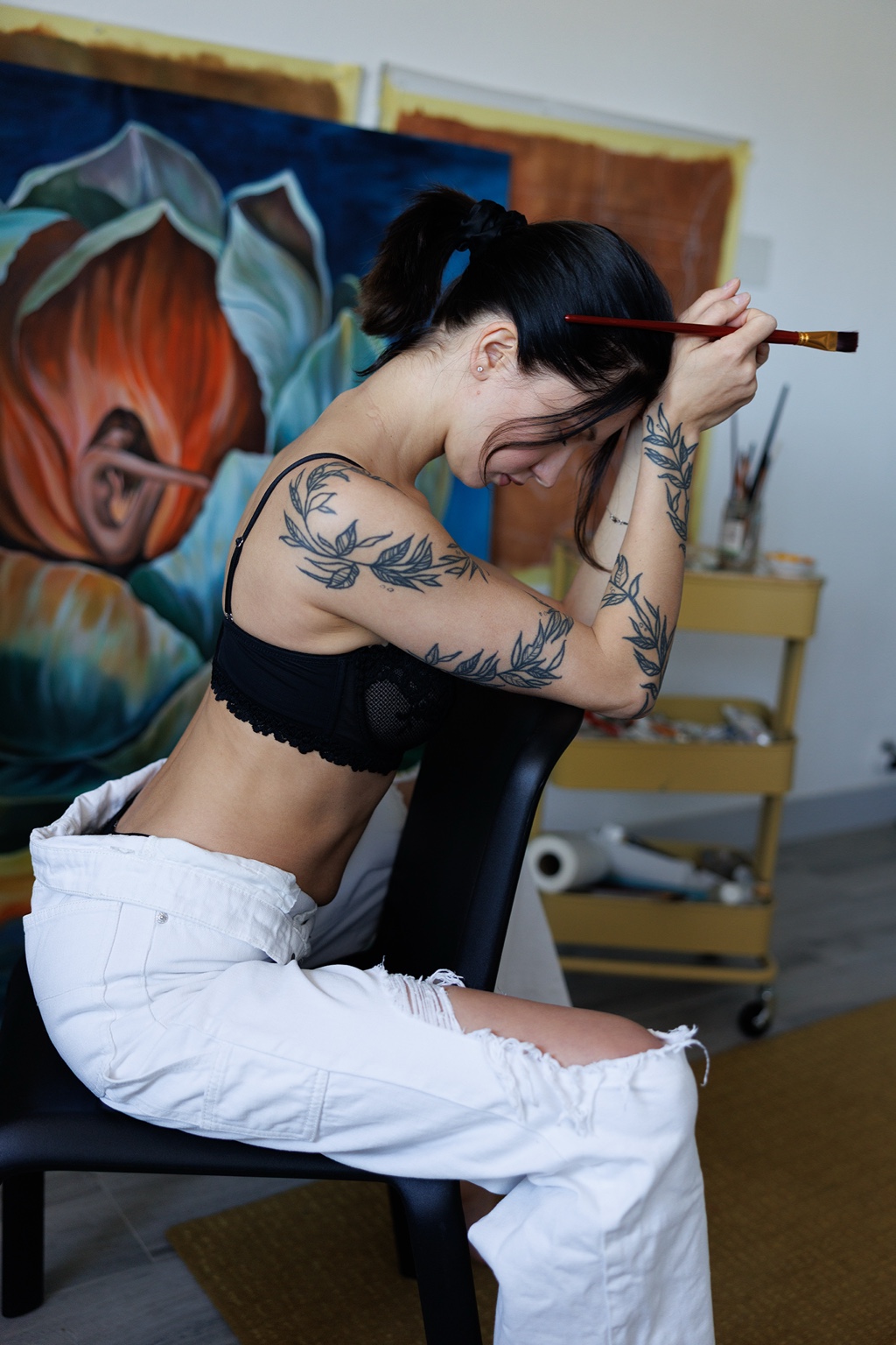 Anastasia Surgutanova at work